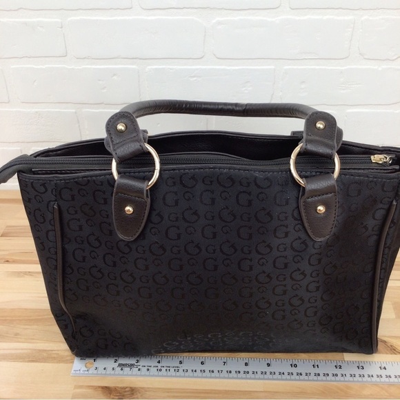 Shoulder bag black brown white snake pattern contemporary lightweight vegan purs - Picture 7 of 9